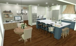Kitchen Remodel Work Space Home Office