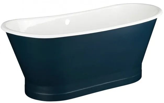Kateryn Cast Iron Skirt Tub in Pacific Night